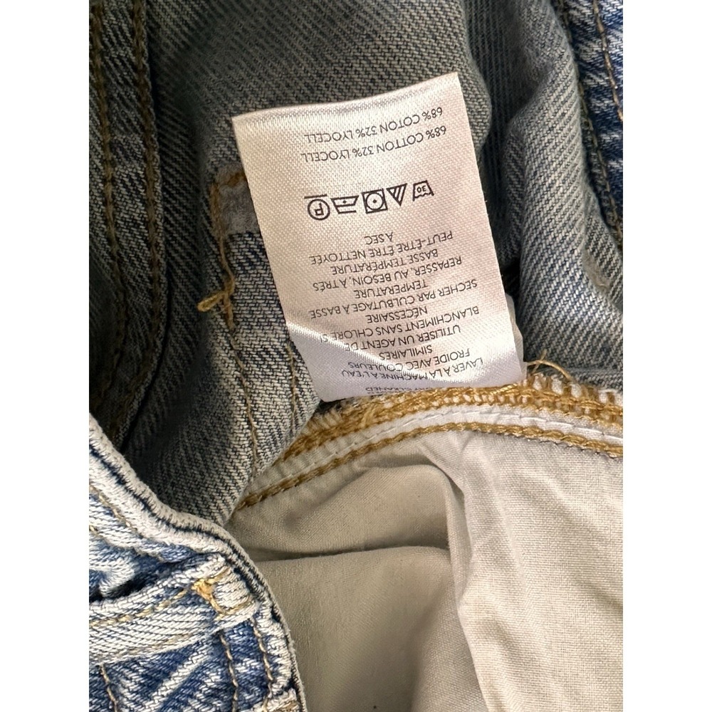 Pilcro High-Rise Slouch Wide Leg Denim Jeans Size 27T - Picture 9 of 11